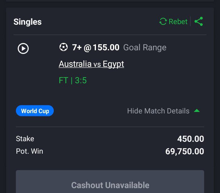 Sedge_son's tweet photo. @SportyBet how far, you no go mark my ticket?😳 https://t.co/ZkqV6BafWw