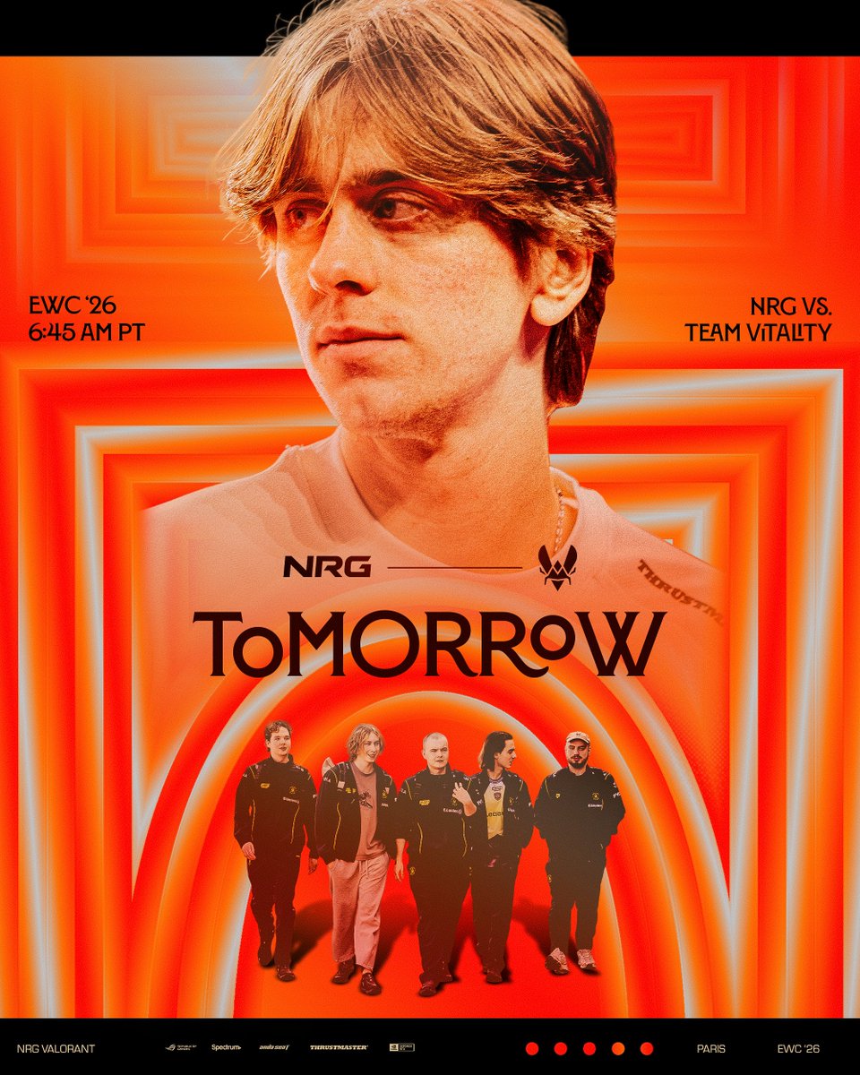 NRGgg's tweet photo. The only way out of the group of death is through.

NRG vs Vitality | Tomorrow 6:45AM PT https://t.co/csqliQMFoN
