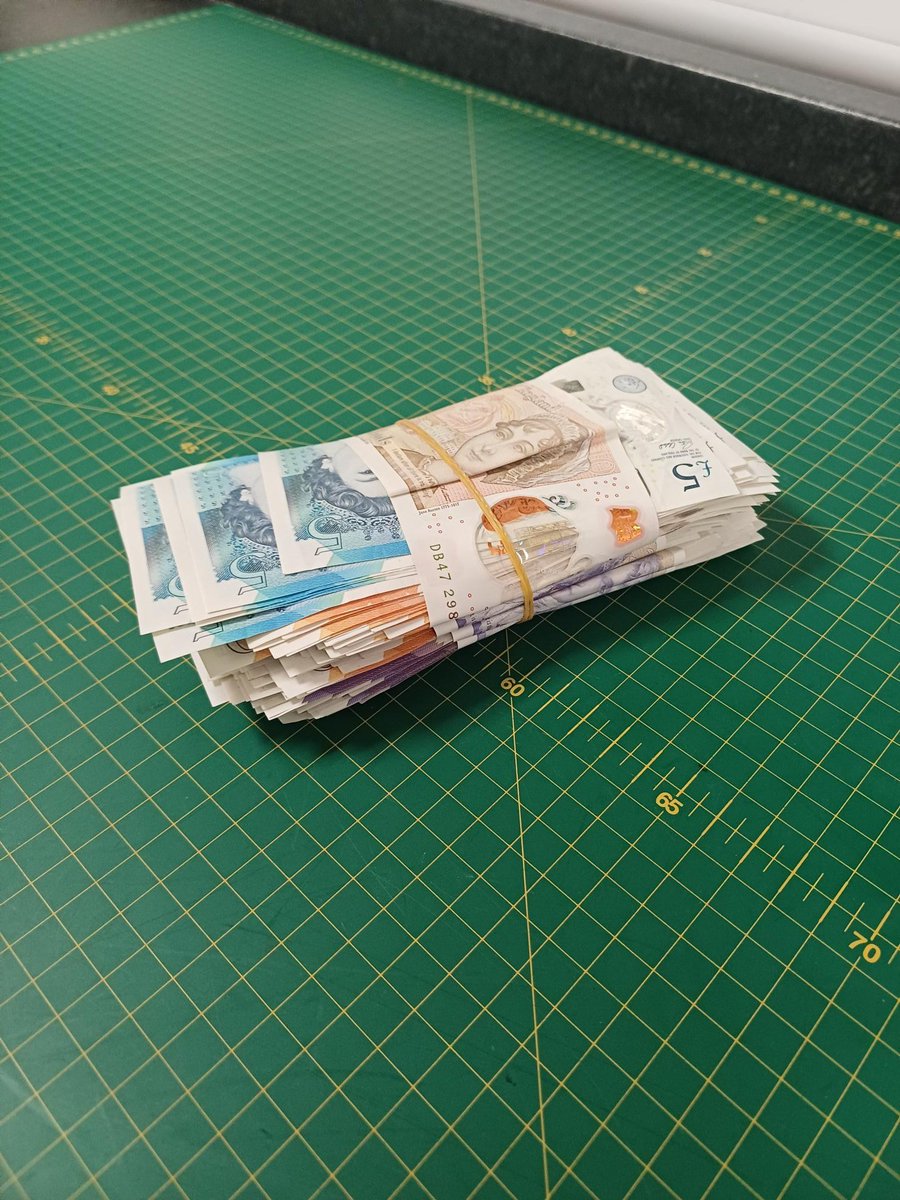MerPolTraffic's tweet photo. Following a stop check of a Volvo V40 by #RPU, officers noticed a smell of cannabis inside the vehicle. A searched located a large amount of cash and a small amount of cannabis concealed down the passengers trousers! Both occupants arrested. Drugs, vehicle and cash seized! https://t.co/7NcPLhM7nd