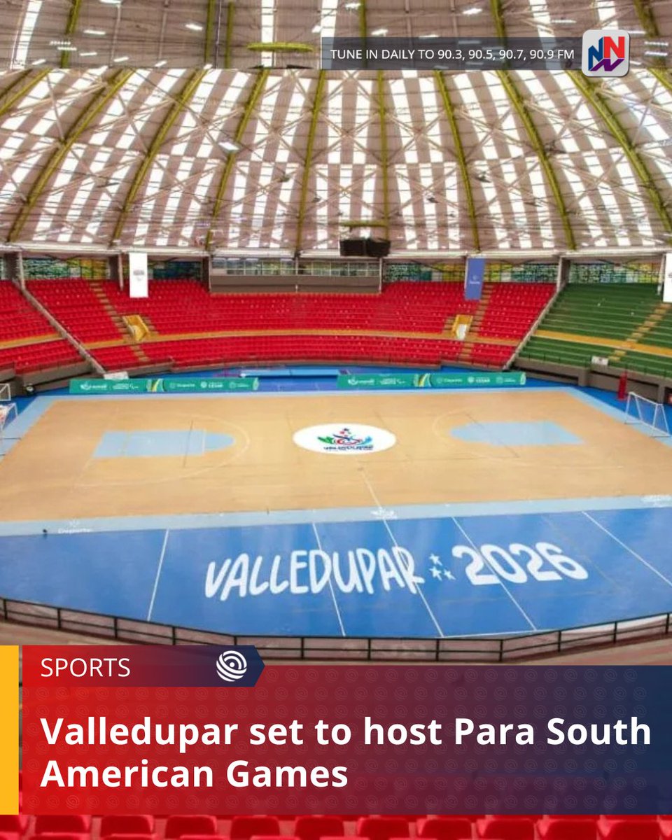NationwideRadio's tweet photo. The Colombian city of Valledupar is set to welcome the Para South American Games from July 5 to 15, bringing together athletes from 11 countries to compete in 13 sporting disciplines.

READ MORE HERE: https://t.co/qCsRVQmGn9 https://t.co/D9htGBRHck