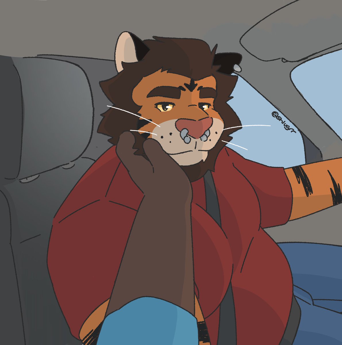 shlugrr's tweet photo. staring lovingly into his eyes after he gets me a baja blast at the drive thru https://t.co/a6EnNVGFjd