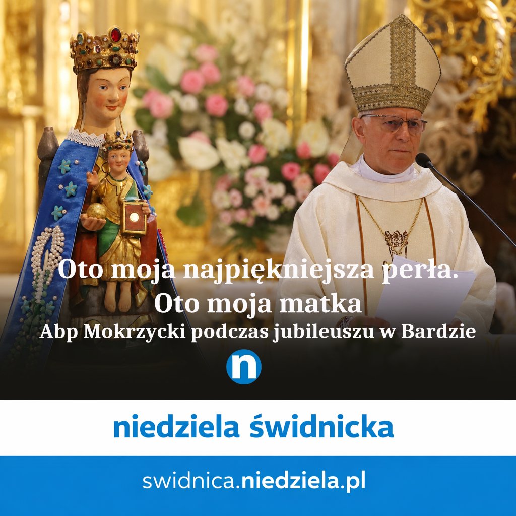 NSwidnicka's tweet photo. Bardo. 60 lat koronacji. Abp Mieczysław Mokrzycki o największym darze Chrystusa https://t.co/hBYHvtQkp1 przez @niedziela_pl https://t.co/HlGXKyYQE4