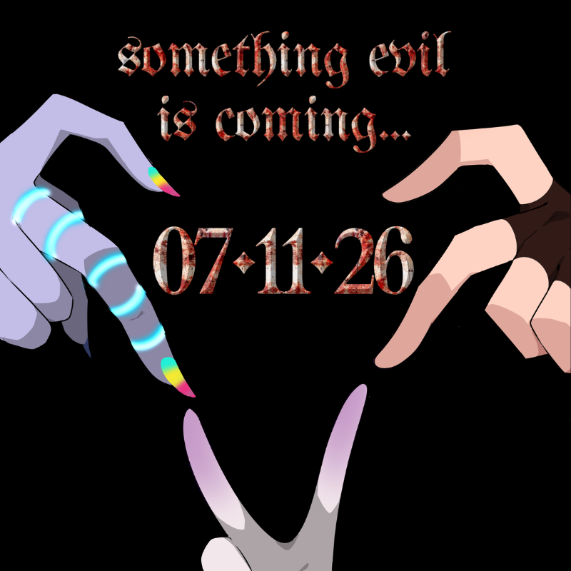 evilVTuberGroup's tweet photo. 𝖘𝖔𝖒𝖊𝖙𝖍𝖎𝖓𝖌 𝖊𝖛𝖎𝖑 𝖎𝖘 𝖈𝖔𝖒𝖎𝖓𝖌... https://t.co/y600WsEkon