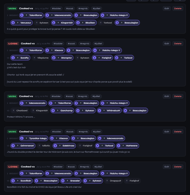 LordKraboss's tweet photo. @LyshaVGC @limpwristed_lmp I don't know at which rank you consider to be high rank but around the 10 000th place I've seen in my last 5 games a lot of different pokemon (vs are the enemy team)
But yeah it's ladder closed team sheet not tournament https://t.co/Ycio1T6kUP