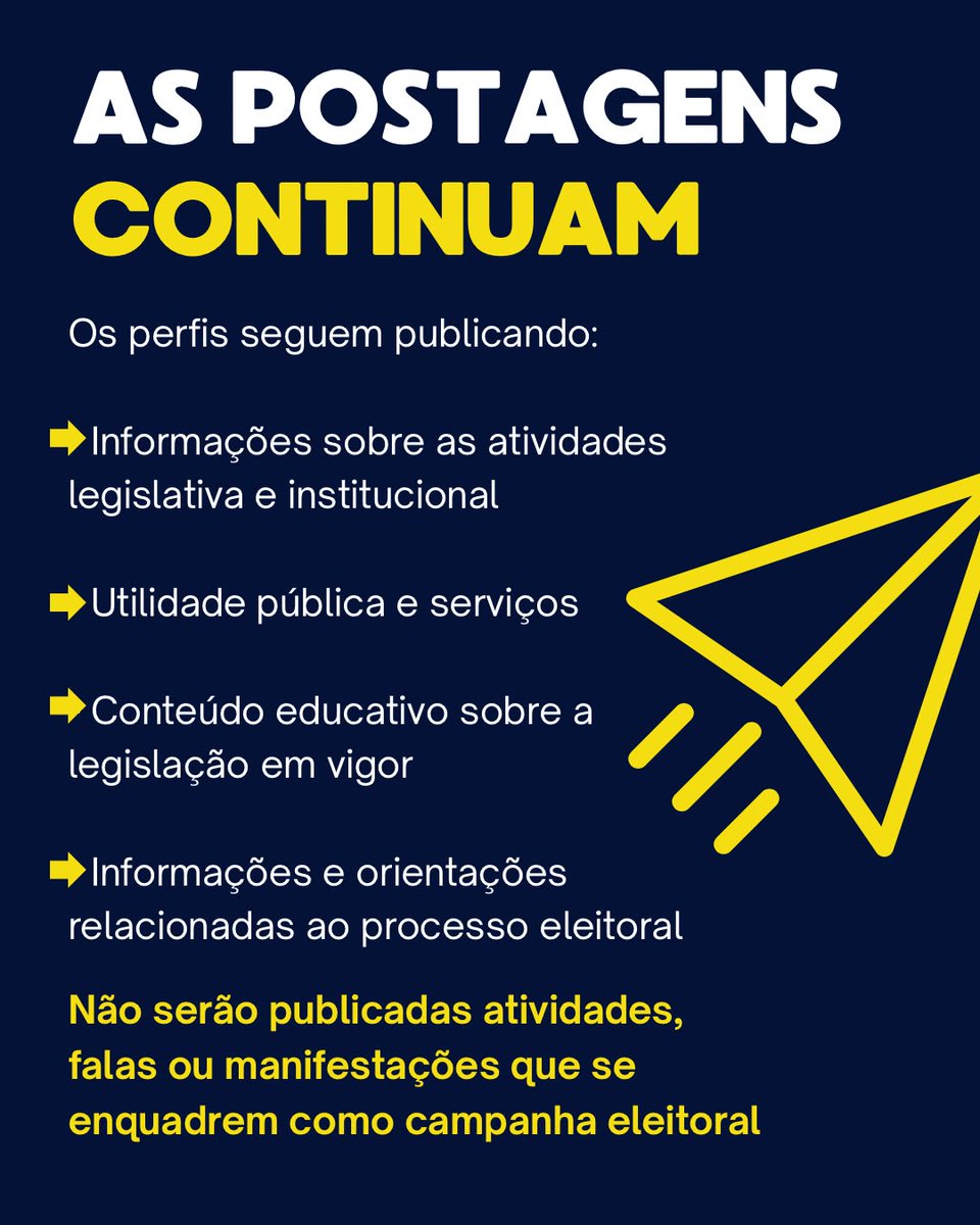 tvsenado's tweet photo. A partir de 4 de julho, as contas oficiais do @SenadoFederal nas redes sociais passam a seguir as restrições da Lei nº 9.504/97 (Lei das Eleições). As postagens continuam com conteúdo institucional, legislativo, de utilidade pública e orientações sobre o processo eleitoral. https://t.co/lESc0XTnZX