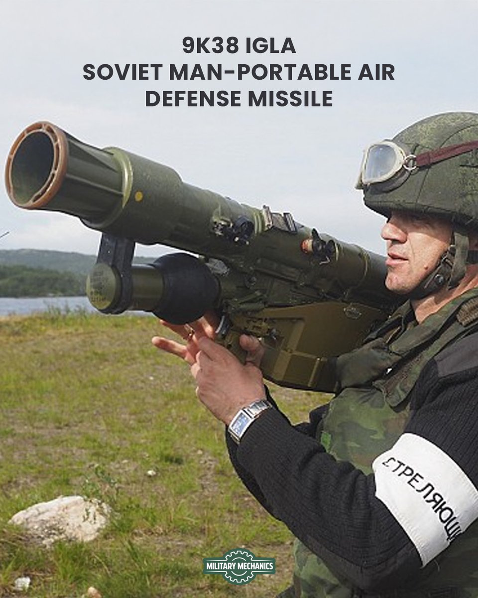 MilitaryMechs's tweet photo. The Igla's all-aspect IR seeker & proximity fuze let operators engage aircraft head-on — no tail-chase needed. Exported to 30+ nations & reverse-engineered worldwide, one of the most proliferated MANPADS ever built.
#MANPADS #SovietHardware #MilitaryMechanics https://t.co/oy5XBIgmU0