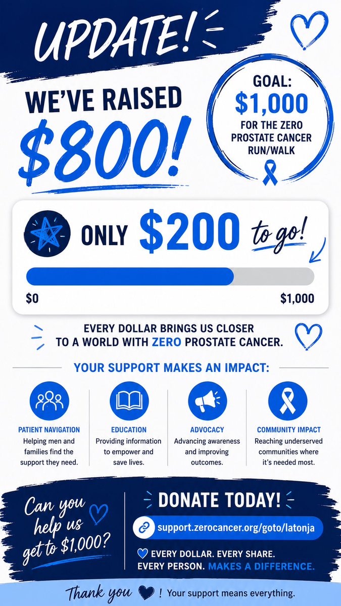 astrostarbright's tweet photo. $200 to meet weekend goal! Let’s go! Keep sharing and if can DONATE! 

https://t.co/cIu8U56eew https://t.co/xY8i8grv4L