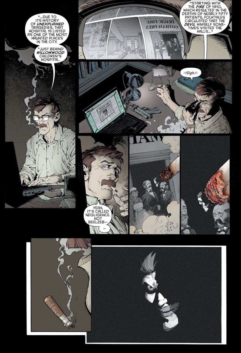 CopperKnight8's tweet photo. I’m really glad Scott Snyder got to use the whole “joker is like 200 years monster” thing in absolute Batman because it’s done so chilling even as just a misdirect in endgame https://t.co/1QJhKPZHSA