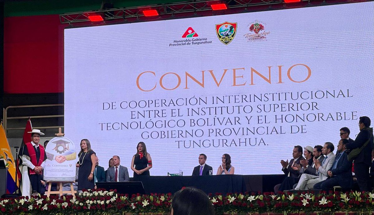 IstbolivarS's tweet photo. 𝑬𝒍 𝑰𝒏𝒔𝒕𝒊𝒕𝒖𝒕𝒐 𝑺𝒖𝒑𝒆𝒓𝒊𝒐𝒓 𝑻𝒆𝒄𝒏𝒐𝒍𝒐́𝒈𝒊𝒄𝒐 𝑩𝒐𝒍í𝒗𝒂𝒓 𝒄𝒐𝒏𝒔𝒐𝒍𝒊𝒅𝒂 𝒂𝒍𝒊𝒂𝒏𝒛𝒂𝒔 𝒒𝒖𝒆 𝒊𝒎𝒑𝒖𝒍𝒔𝒂𝒏 𝒆𝒍 𝒅𝒆𝒔𝒂𝒓𝒓𝒐𝒍𝒍𝒐 𝒅𝒆 𝒍𝒂 𝒆𝒅𝒖𝒄𝒂𝒄𝒊𝒐́𝒏 𝒆𝒏 𝒍𝒂 𝒑𝒓𝒐𝒗𝒊𝒏𝒄𝒊𝒂 𝒅𝒆 𝑻𝒖𝒏𝒈𝒖𝒓𝒂𝒉𝒖𝒂.

#ISTBolívar #ElNuevoEcuador https://t.co/2dRHRMnlcp