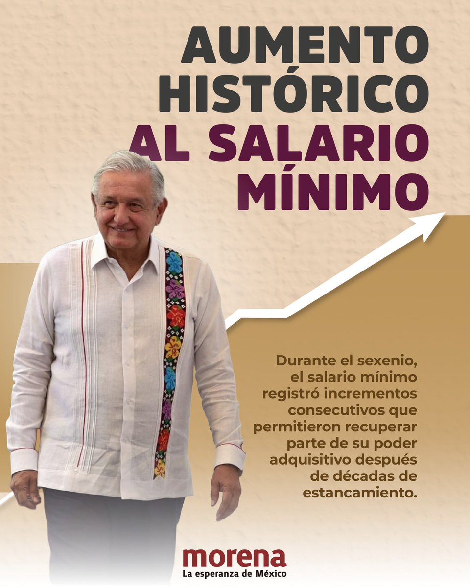 PartidoMorenaMx's tweet photo. “Mantengo ideales y principios, es lo que estimo más importante en mi vida”. Con estas palabras, @lopezobrador_ reafirmó el compromiso de la Cuarta Transformación: un proyecto de nación donde los cambios profundos nacen desde abajo.

Escuchar, atender y respetar a todas y todos, pero dando siempre prioridad a los más pobres.