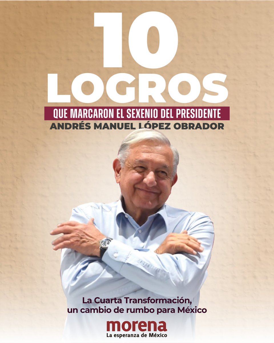 PartidoMorenaMx's tweet photo. “Mantengo ideales y principios, es lo que estimo más importante en mi vida”. Con estas palabras, @lopezobrador_ reafirmó el compromiso de la Cuarta Transformación: un proyecto de nación donde los cambios profundos nacen desde abajo.

Escuchar, atender y respetar a todas y todos, pero dando siempre prioridad a los más pobres.