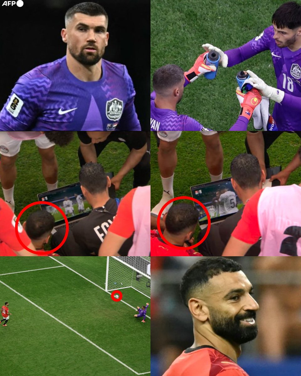 InvictosSomos's tweet photo. Esto pasó en plena Copa del Mundo. En los dieciseisavos de final, Australia sorprendió cambiando a su portero justo antes de la tanda de penales. A lo Louis van Gaal en Brasil 2014, Popovic sacó a Beach para meter al experimentado Mathew Ryan. ¿Cómo reaccionó la Selección de Egipto a este inesperado ajuste? Durante la charla previa al inicio de la tanda, se pusieron a analizar a Ryan con una laptop en la cancha. La transmisión permitió ver que, junto al staff técnico, los jugadores vieron un penal que Kylian Mbappé le marcó al guardameta australiano en la temporada pasada de la Liga de España.  

Los egipcios se dieron cuenta que Ryan se lanzaba antes de tiempo, intentando adivinar. Mohamed Salah fue uno de los que estuvo más atento al video y, al confirmar el estilo de Ryan, decidió picarle la pelota en su penal. El capitán de Los Faraones no pudo evitar reírse después de su cobro, porque, por lo que vio en las imágenes, estaba convencido de que el cancerbero de Australia no se iba a quedar parado. 

Los demás jugadores egipcios no fallaron ni una sola vez. Ryan entró para supuestamente ser el héroe de Australia en los penales y no atajó absolutamente nada.

Esos segundos de video fueron clave para que los africanos se pararan en el manchón con más seguridad. ¿Australia les quiso ganar el duelo psicológico con ese cambio? Pues Egipto supo responder en el momento exacto y se clasificó a los octavos de final de la Copa del Mundo por primera vez en todo su historia. 

Los pequeños detalles marcan las grandes diferencias, señoras y señores. 

EXCESO DE CINE EN LA COPA DEL MUNDO.