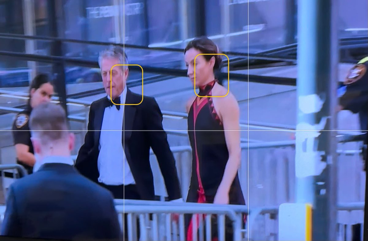 swifferupdates's tweet photo. 💍| Hugh Grant and his wife arriving at the royal wedding! https://t.co/8nNlhmU5I0
