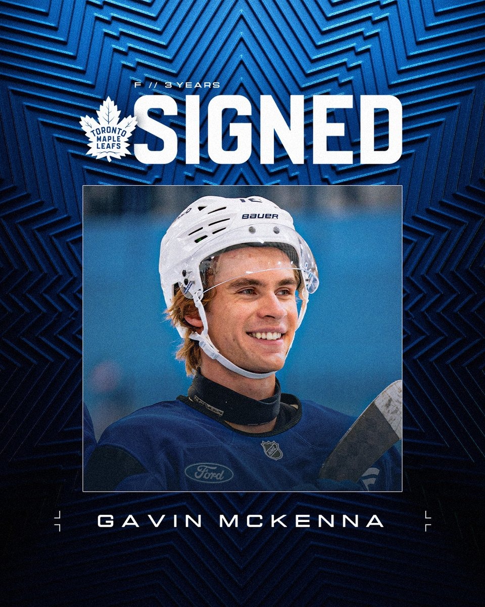 MapleLeafs's tweet photo. Maple McKenna 🍁