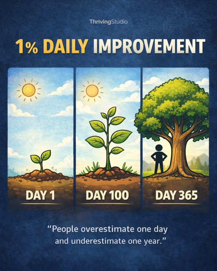 MasteriMinds's tweet photo. Be Consistent with 1% daily improvement. https://t.co/reh12HQNz0