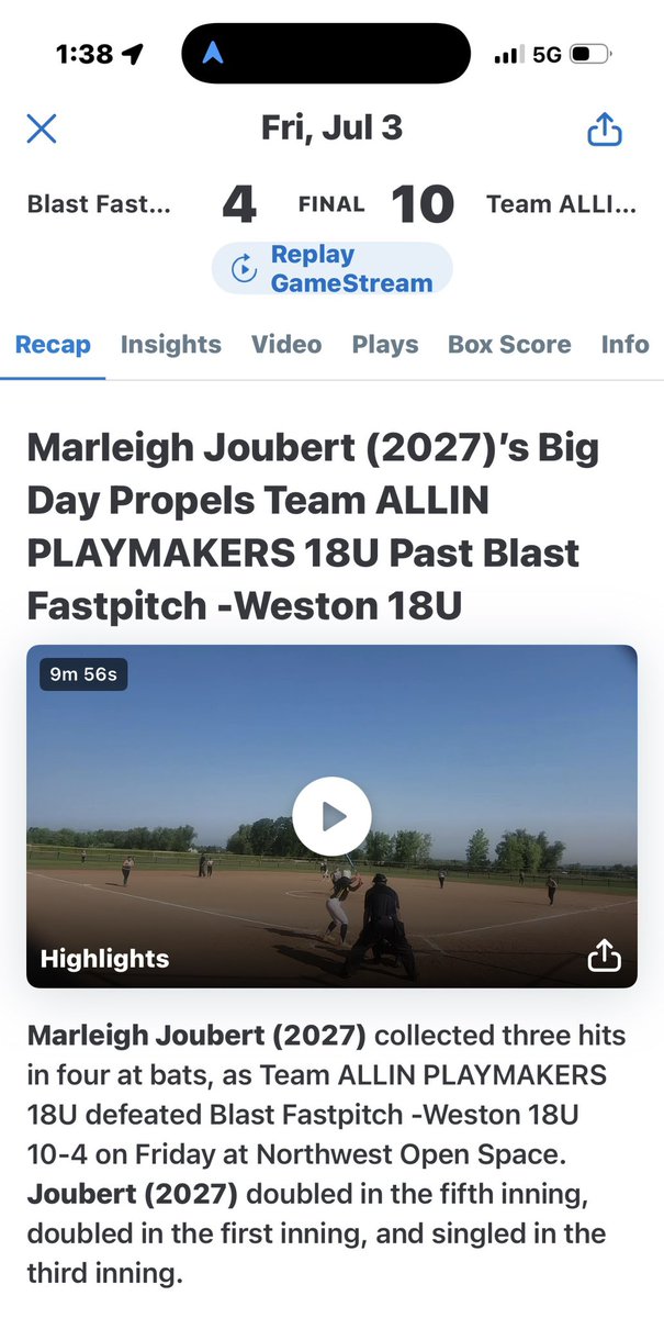 JoubertMarleigh's tweet photo. Finished the morning of good with my ALLIN TEAM.. great at bats this morning.. just waiting on the evening game to show what I will contribute to my team.. https://t.co/82hmjyC35E