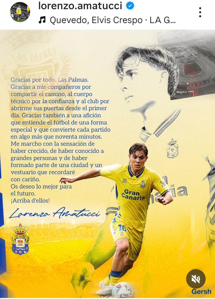 cuns_jorge's tweet photo. Lorenzo Amatucci se despide de Las Palmas. 
🙏🤞🤞🙏 https://t.co/vQok7l9WAr