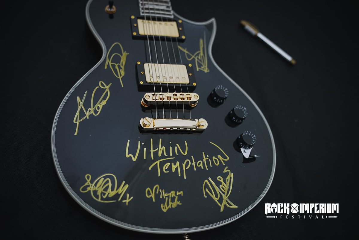 RockImperiumFes's tweet photo. 🤘 @WTofficial  firman la guitarra que se subastará con fines benéficos junto a Sea Shepherd 🌊🎸

El mejor metal se une a la conservación marina en una acción que refleja los valores de Rock Imperium. ⚔️🔥 ¡Qué grandes!

¡Más detalles pronto!

::

🤘 Within Temptation have signed the guitar that will be auctioned for charity alongside Sea Shepherd 🌊🎸

The finest metal meets marine conservation in an initiative that reflects the values of Rock Imperium. ⚔️🔥 Truly amazing!

More details soon!