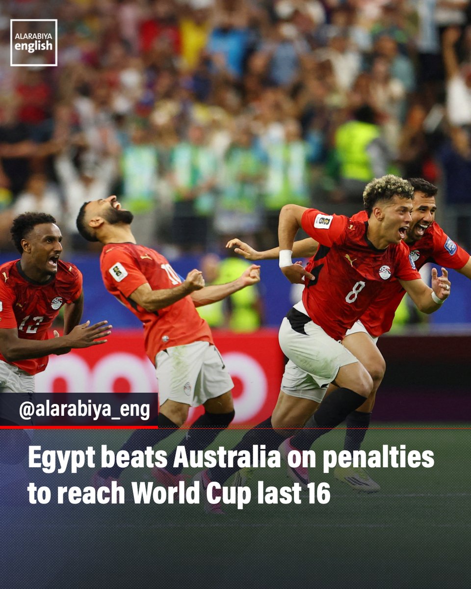 Egypt edged Australia in a penalty shootout to seal a place in the last 16 of the 2026 World Cup, where it will take on the winner of Argentinas tie against Cape Verde.