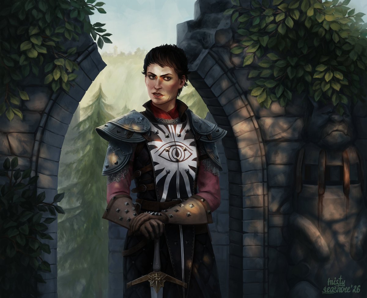 seashore_art's tweet photo. Haven't drawn Cassandra for a very long time.
I always liked the way the location looked in her personal quest.

#DragonAge #DragonAgeInquisition https://t.co/6rzuF3oC16
