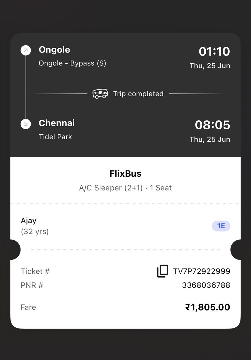 ajayk562's tweet photo. @redBus_in 
the bus has never reached the boarding point at all, the live tracking is disabled, the bus driver says wrong number, as redbus advised waited till 3:30AM  on highway in midnight, spent 1800 rupees, boarded another bus at last, still waiting for refund #scam #flixbus https://t.co/ey7wHstWCS