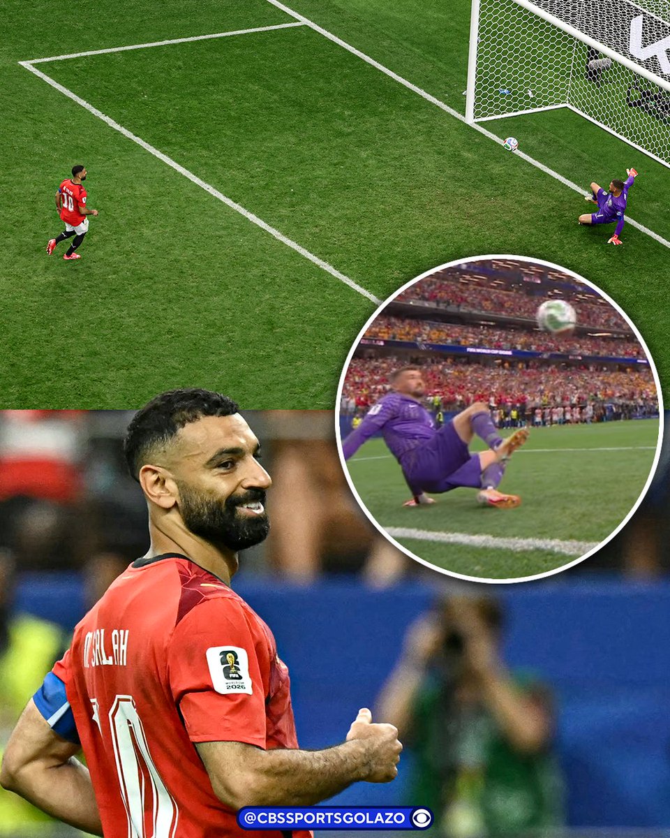 CBSSportsGolazo's tweet photo. Mohamed Salah really tried and scored a panenka in the biggest World Cup game in Egypt's history 🥶 https://t.co/e2uEAydmwO