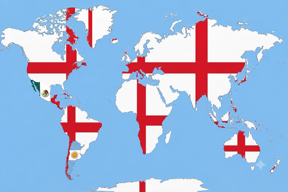 Julio19752802's tweet photo. @OtraEmpanada El domingo el
Mapa será así. 

No pinté argentina con la bandera de Inglaterra por respeto a su historia, pero estoy seguro que ellos también quieren que eliminen a esos mexicanos prepotentes, vulgares y mal ganadores. Se ganaron el
Repudio de todo el
Mundo. https://t.co/de3TwQdnY2