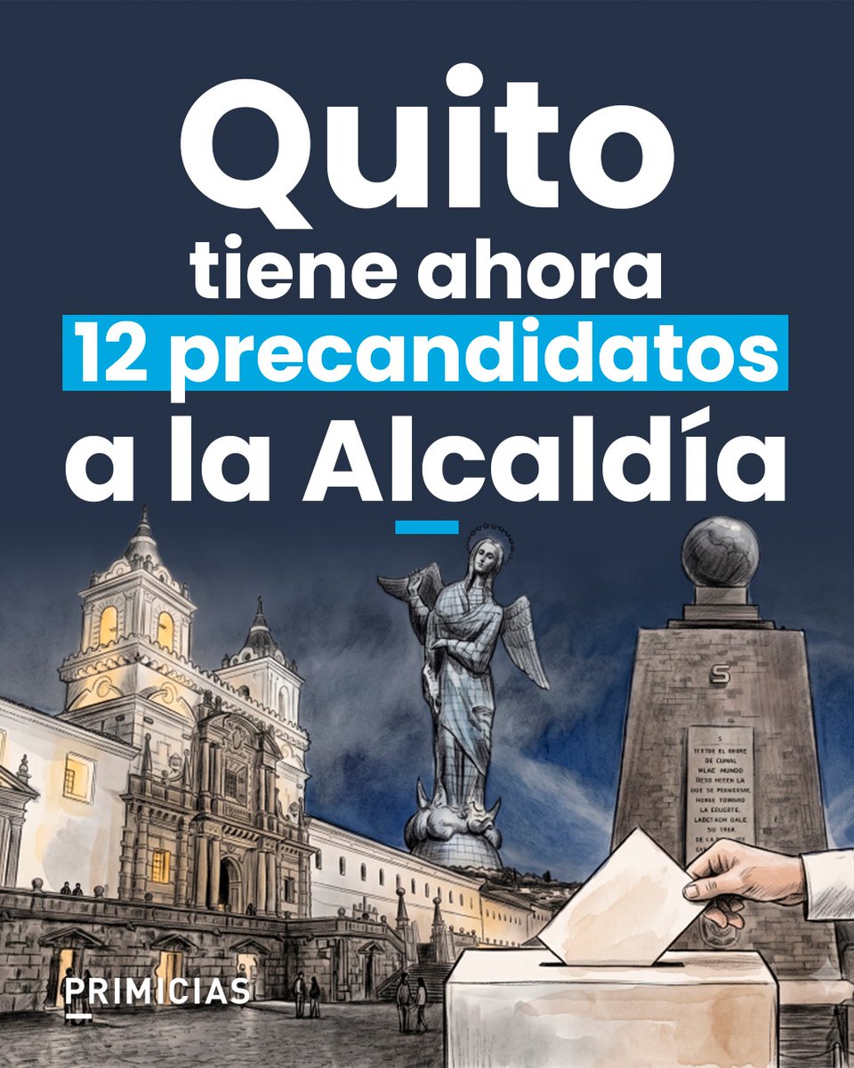 Primicias's tweet photo. El 60% de partidos escogió a hombres como precandidatos para la Alcaldía de Quito. Los precandidatos a la Prefectura de Pichincha también se han incrementado en las últimas horas. https://t.co/pceP2rougQ https://t.co/NkWKWPGla5
