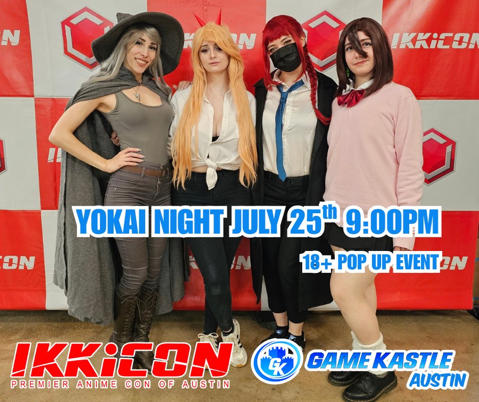Game_Kastle_Aus's tweet photo. Wanna be a part of the hottest anime pop-up this summer? Vendor and artist applications are open now at https://t.co/Gv5wKz5VJS
Looking to be a cosplay guest? Email talktous@yokainight.com
#ikkicon #anime #artists #cosplay #austin #atx #austintx #ikkicon2027 #animeconvention https://t.co/F2RXAaxyo2