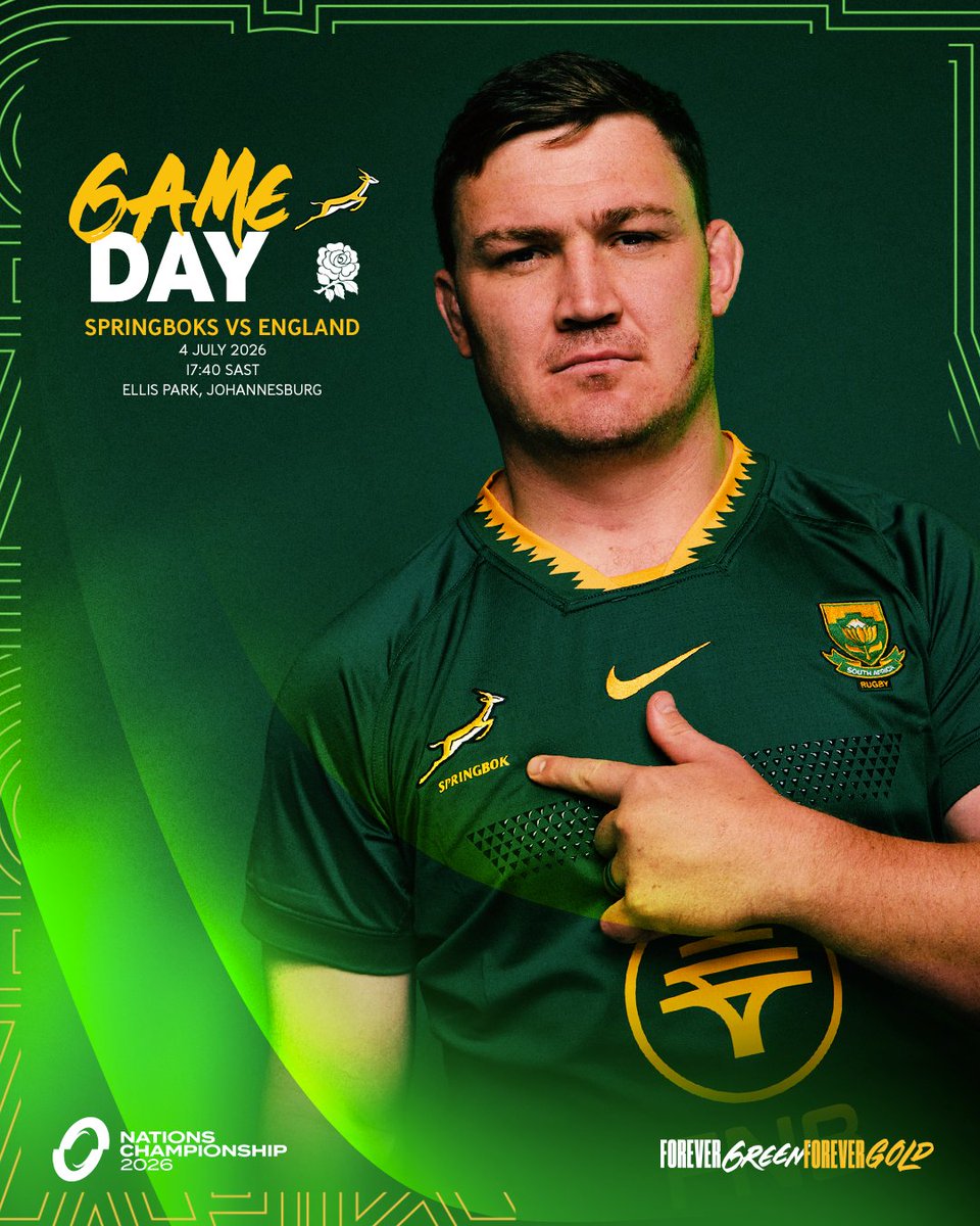 Springboks's tweet photo. Test season starts today 🇿🇦

Stream every #Springboks match LIVE on DStv: https://t.co/qFpxGWMbDp 🎥

#ForeverGreenForeverGold https://t.co/VsfStaybeW