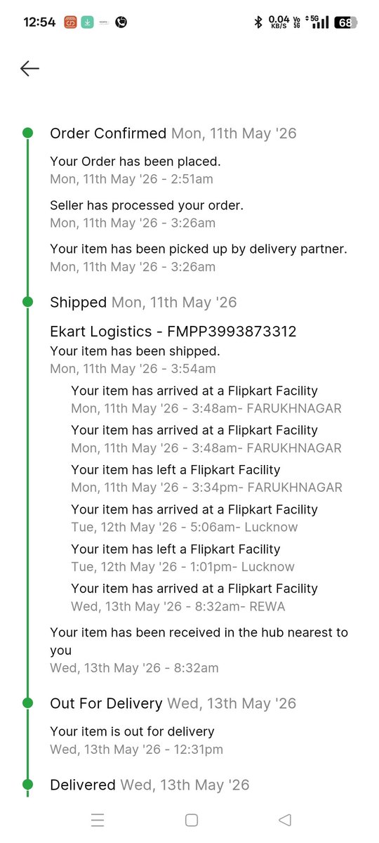 jaydwivedire's tweet photo. My first complaint was registered on 15 May and my issue is still unresolved. For the last 15 days, Flipkart has only been asking me to wait another 24–48 hours without providing any solution
In my experience, Flipkart customer service has been extremely disappointing. #vairal https://t.co/iciETDtwct