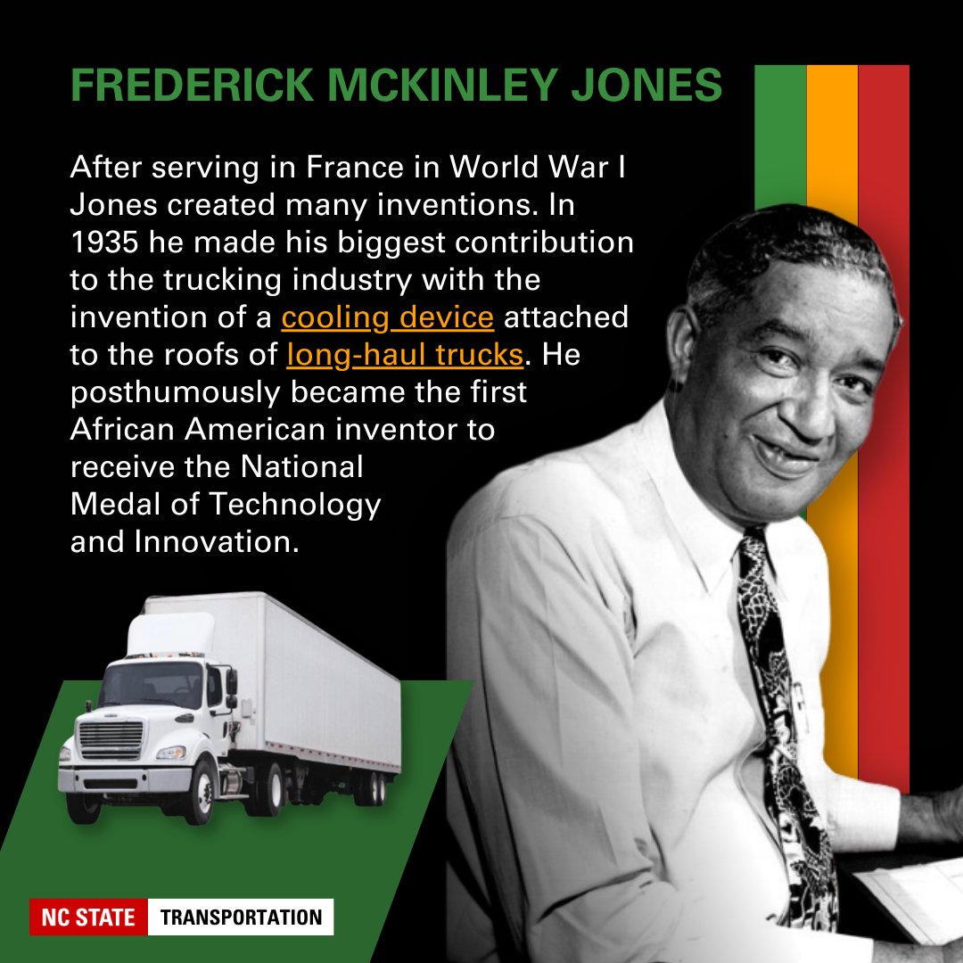 BJones9950's tweet photo. @newmenowwhat Federick Mckinley Jones an Ethnic Blk American invented a cooling unit for refrigerated trucks. https://t.co/XpHBI7DkO6