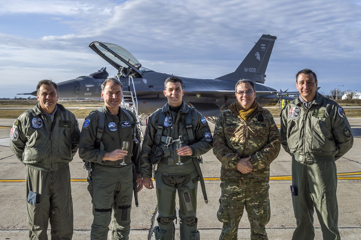 topaces's tweet photo. Congratulations to @fuerzaaerea_arg’s F-16 pilots on reaching a new training milestone with their Solo Flight ceremony.

We are proud to recognize this achievement and wish the team continued success in the program.

#TopAces #F16 #Argentina #TrainingExcellence #ExperienceMatters https://t.co/iqEYqFkHI4