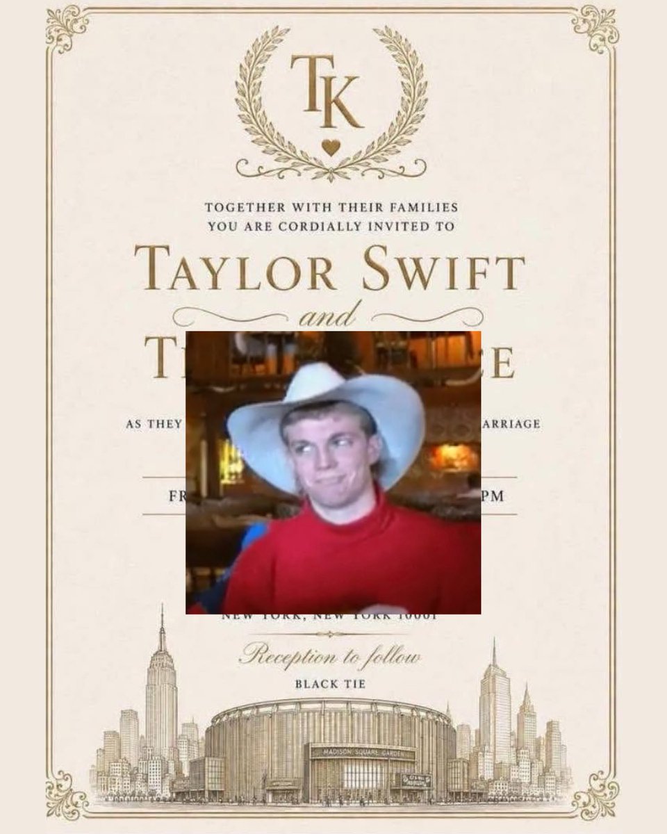 JonBrennan_com's tweet photo. This is the face I make when people post on social media that they’ve been invited to Taylor Swift’s wedding. 
#YeahSureJan https://t.co/Lr8OXb3h7R