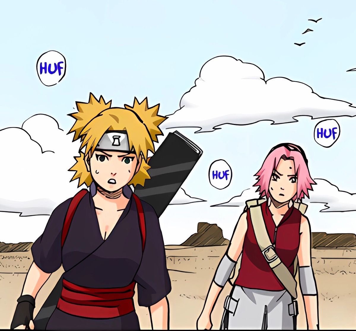 Eternalbyakugou's tweet photo. appreciation post for sakura and big sister temari 🌸🪭 https://t.co/kHVU5jISw2