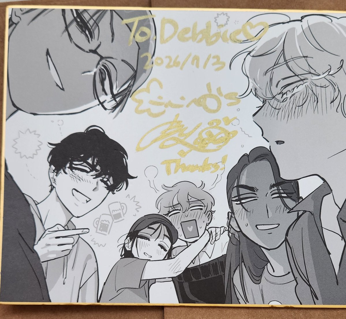 HoldOnTillJune's tweet photo. All the shikishi are predrawn actor AU! #alienstage https://t.co/nO0ayPcgEe