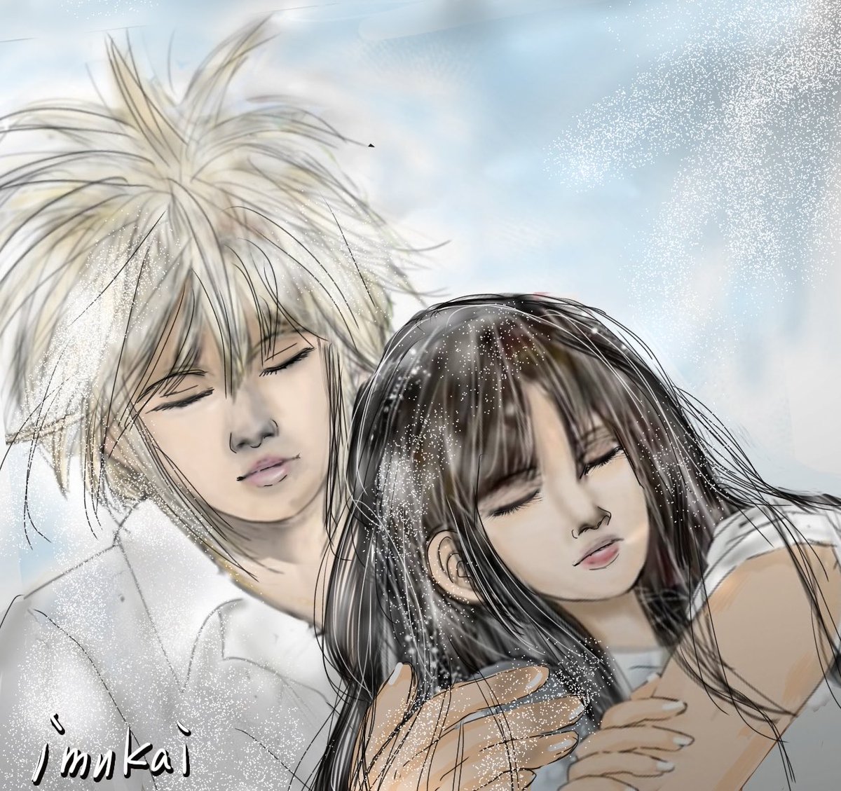 kvi_rr's tweet photo. おはようございます。
#illustrations #オリジナル #デジタル 
#イラスト #FF7 #ff7ec FF7 FF7R 
クラウドとティファ　
三郷と沙羅コスプレイメージ再投稿です。
削除したら申し訳ありません。 https://t.co/iSol1ZBLuz