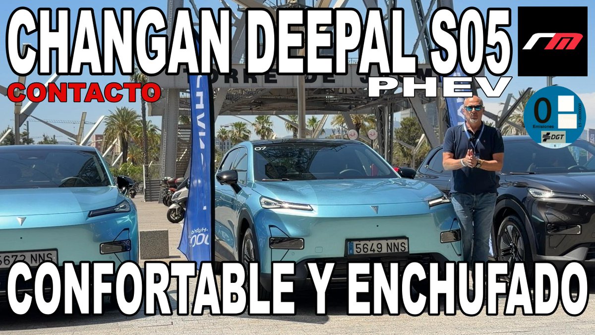 AGuzmanLo's tweet photo. El Changan #DeepalS05 PHEV llega a España con una propuesta muy interesante: 4,60 m de longitud, sistema Ultra Hybrid de 258 CV, batería de 18,4 kWh, hasta 100 km de autonomía eléctrica WLTP y más de 1.000 km de autonomía combinada. Admite carga rápida en corriente continua, función V2L, maletero de 552 litros, pantalla central de 15,4", Head-Up Display con realidad aumentada (según versión) y un completo paquete de asistentes ADAS. Disponible desde 33.990 € y con garantía de 7 años para el vehículo y 8 años o 200.000 km para la batería. Un SUV PHEV que apuesta por la tecnología y una excelente relación entre equipamiento y precio. #Changan #PHEV #SUV #Movilidad #Automoción https://t.co/EucoVO1TCu