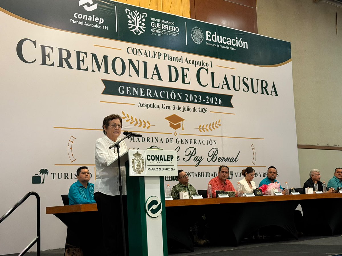 Stymphaliaj6oa's tweet photo. La subsecretaria Lucila Rangel Santos, asistió a la Ceremonia de Clausura de la Generación 2023-2026 del Colegio de Educación Profesional Técnica CONALEP Plantel 111

Leer nota:  https://t.co/MUHII06VeN https://t.co/bxwG3sAXLt