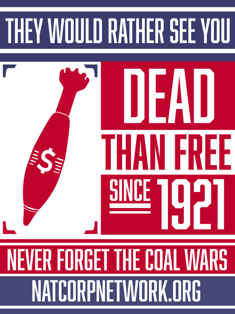 NatCorpNetwork's tweet photo. The Coal Wars, taking place between the 1890s and 1930s, is rarely, if ever, taught to American citizenry. It was a period of time in which rising American labor movements were often violently crushed by private interests and corrupt state collaborators. 

(1/5) https://t.co/pVR0fHaDoF