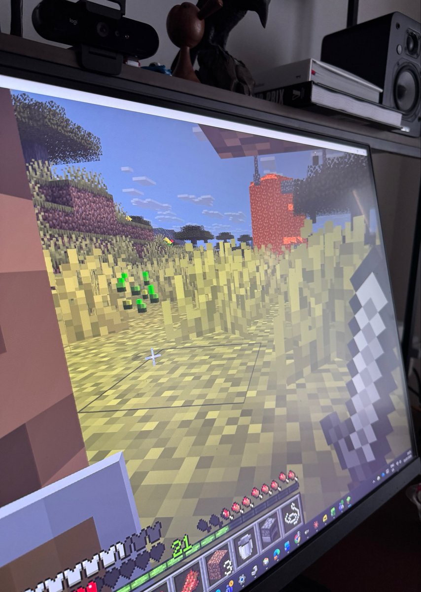 imeow4money's tweet photo. My dad was playing Minecraft alone and he proudly said, “Look what I've done😊” and he had poured lava all over the villagers house😭It just made me laugh so much https://t.co/AbhwpUhAWN