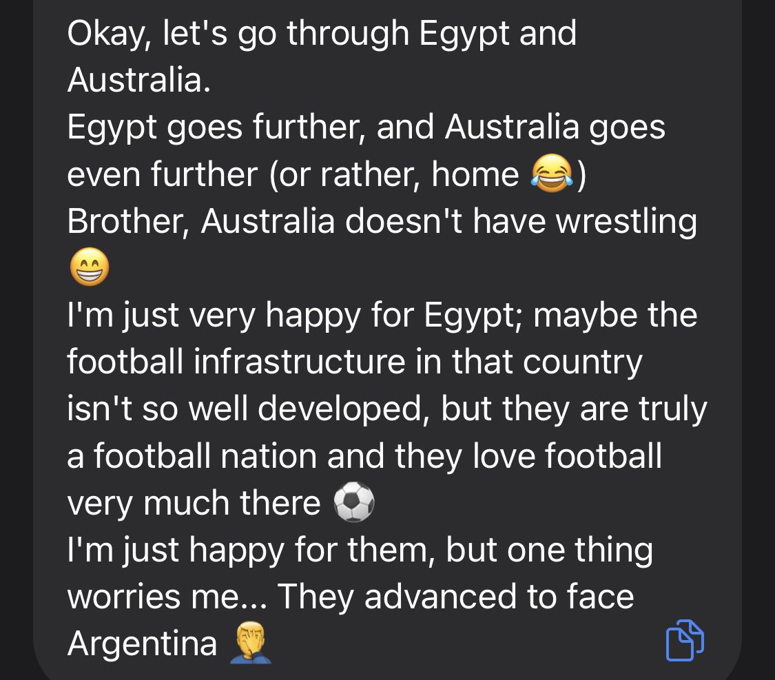 JohnnyStalker0's tweet photo. Khabib quoting Islam “brother austraila don’t have wrestling” bc they lost their match against Egypt at the World Cup akjsjskk https://t.co/3YItBuJRn9