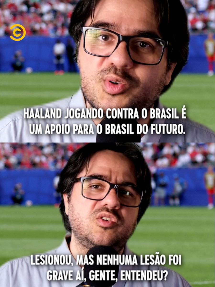 ComedyCentralBR's tweet photo. Haaland, nosso curandeiro, fique à vontade para machucar quem precisa ✨ @pedrohduarte

#EnviadoEspecialComedy https://t.co/NDgVgjpHiH