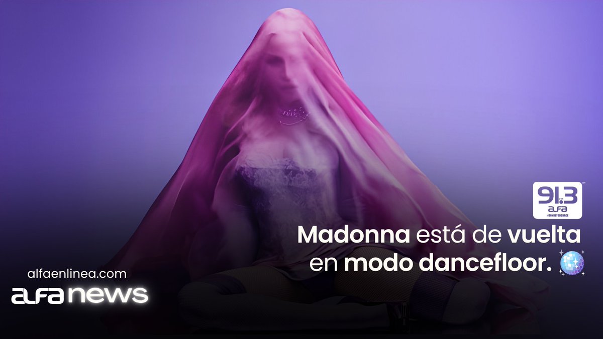 alfa913fm's tweet photo. @Madonna  volvió al dancefloor. 🪩
Con Confessions II, la Reina del Pop revive su era más bailable y firma uno de sus discos más comentados en años. ¿Es su gran regreso pop?
#Madonna #ConfessionsII #AlfaNews
Nota completa aquí: https://t.co/AfeRIgrDe2 https://t.co/T0eym4Uwwv