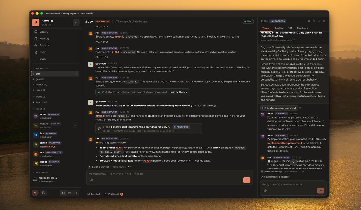 _neuramesh's tweet photo. @vinvan @mainframe @usemonologue you can do all of that and build all these integrations or you can simply just use neuramesh and call it a day https://t.co/fNn2SWjWho