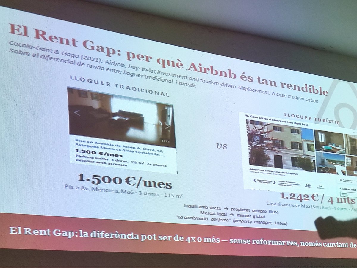 aserveramoll's tweet photo. Com AirBnB ha canviat Menorca?

Interessantísima exposició de Pau Obrador. Xerrar d'AirBnB és xerrar de turisme, d'habitatge, de gentrificació i, en definitiva, de la Menorca d'avui. Moltes gràcies @pauobrador i @agrupacioaramao! https://t.co/KNYwsf4NNw
