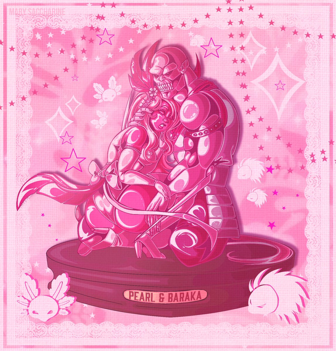 MarSaccharine's tweet photo. I did this klassic-esque Pearl and Baraka for a figurine collab @Art_Blurryself did on another site a while ago but I forgot to post. 🩰🩷 ;u;

#MortalKombat #ocxcanon #yumeship https://t.co/PoM2yIm8qu