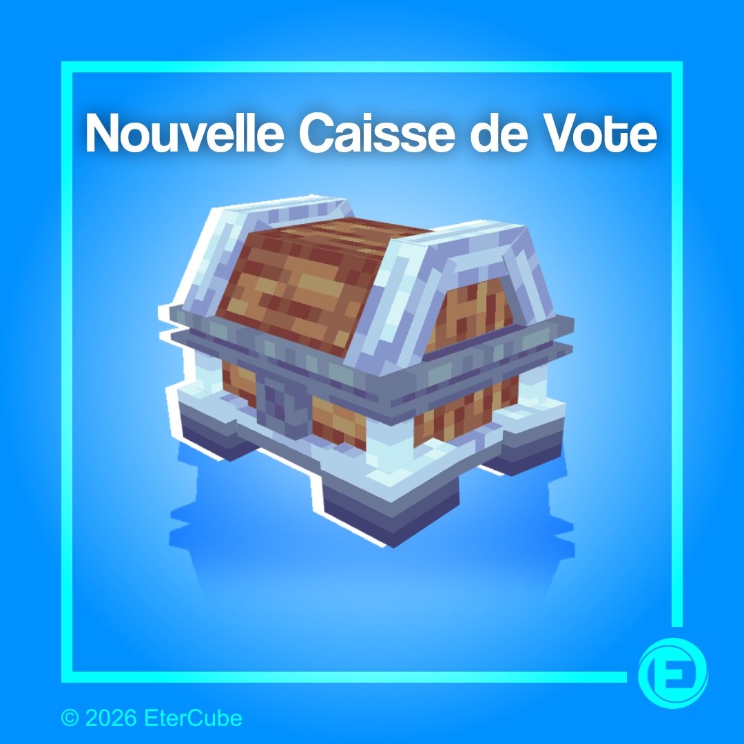 EterCube's tweet photo. Nouvelle Caisse de Vote ! 📦 https://t.co/q7M4gYsr45