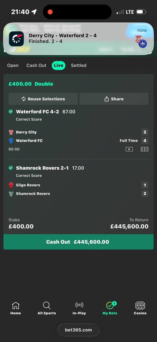 mikefixed001's tweet photo. LIVE MATCHES VIDEO RECORDING 🔥

• It always seems impossible until it’s Done. Change your thoughts and your poor financial state today by investing with us 💯🤝✅

What more Proof do you need than this ??

CHECK THIS VIDEO OUT 💥💯#Gambling𝕏  #bet365 https://t.co/1e50AumqpB