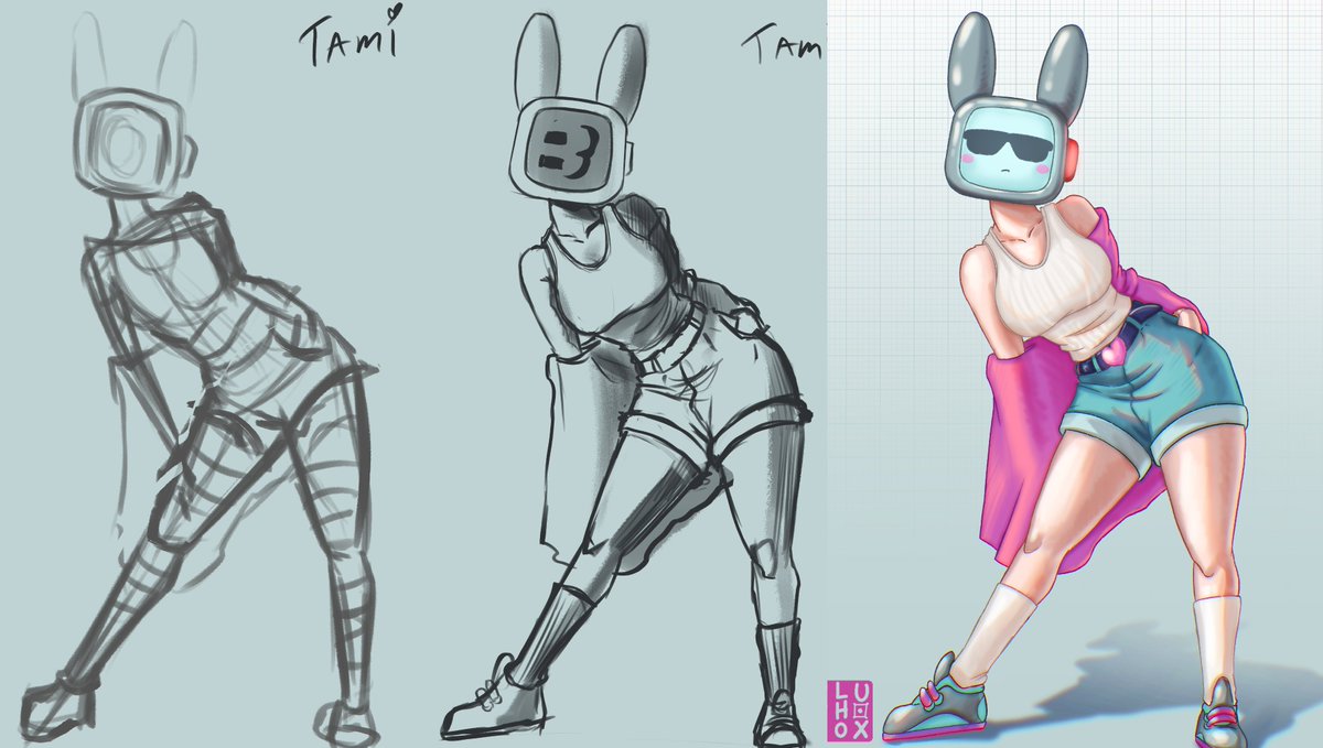 slshbx's tweet photo. #artfight updates. Finally got around to do my second attack. Attacked the one and only @chiptroid . Drew his character Tami. Reminded me of nona so had to draw her for my first ever #artfightstream. Here is the result.
@theartfight 
https://t.co/TO6ebBmRCU https://t.co/P1FUssLtvH